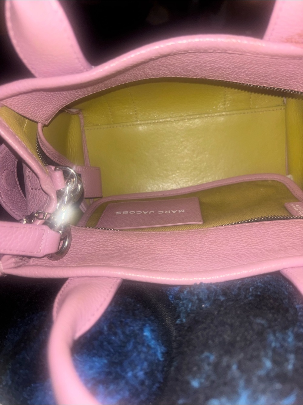 Marc Jacobs Lilac Leather Tote Bag with Top Handles - Picture 2 of 2